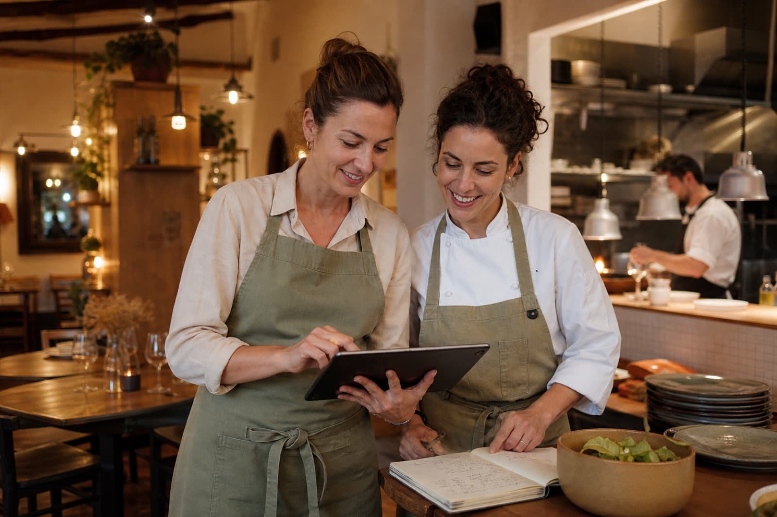 Ristoratori osservano insieme dati e opportunità del loro locale